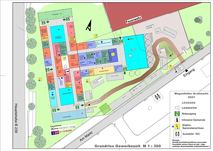 Gewerbeschauplan 2023 © AKTIWAS e.V. und Gemeinde Wagenfeld